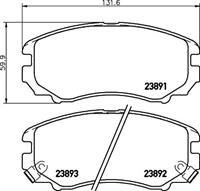 Hella Pagid GmbH Remblokken set 8DB355016101
