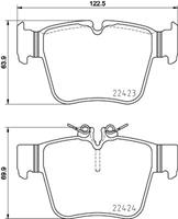 Hella Pagid GmbH Remblokkenset, schijfrem 8DB355024991