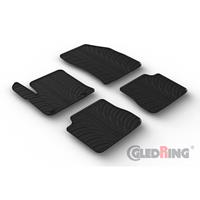 GledRing Rubbermatten voor passend voor Peugeot e-2008 II 2020- (T profiel 4-delig + montageclips) GL0166