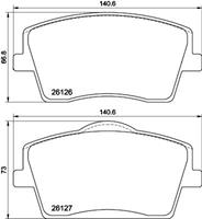 Hella Pagid GmbH Remblokkenset, schijfrem 8DB355039001