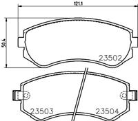 Hella Pagid GmbH Remblokkenset, schijfrem 8DB355017201