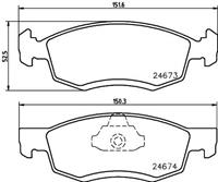 Hella Pagid GmbH Remblokkenset, schijfrem 8DB355013951