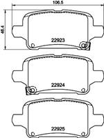 Hella Pagid GmbH Remblokkenset, schijfrem 8DB355037721