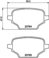 Hella Pagid GmbH Remblokkenset, schijfrem 8DB355039911