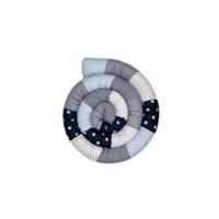 Ullenboom Baby-Bettschlange Blau Hellblau Grau 400 cm
