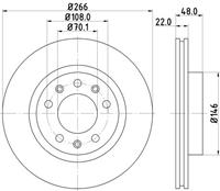Hella Pagid GmbH Remschijf 8DD355120541