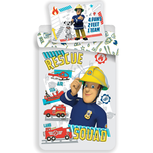 HiT Entertainment Brandweerman Sam dekbedovertrek 100x135 - Rescue Squad | 