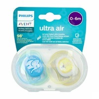 Philips Avent Fopspeen Ultra Air Blauw Groen 2 stuks