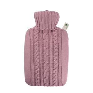 Luxe Kruik Pastel Roze Met Inhoud Van 1,8 Liter - Warmwaterkruiken Met Gebreide Hoes/kruikenzak