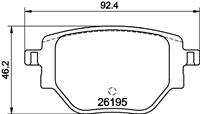Hella Pagid GmbH Remblokkenset, schijfrem 8DB355040321