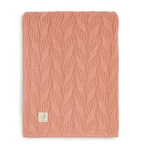 Jollein Deken Wieg  Spring Knit 75x100 Rosewood/Fleece