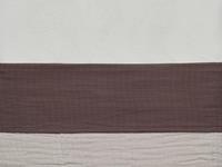 Bettlaken 120 x 150 cm wrinkled cotton chestnut braun