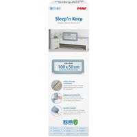 REER GMBH reer Sleep n Keep Bettgitter, Rausfallschutz für Bett, Schutzgitter, Blaugrau Länge 100 cm, 45101