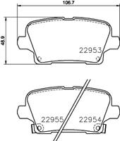 Hella Pagid GmbH Remblokkenset, schijfrem 8DB355039501