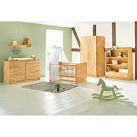 Pinolino Complete babykamerset Natura extra breed, met kinderbed, kast en commode, made in europe (set, 3 stuks)