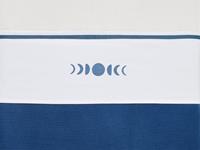Bettlaken 75 x 100 cm Moonlight blau