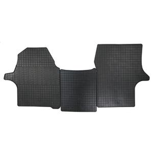 AutoStyle Rubber matten passend voor Hyundai H350 2015- (3-delig + montagesysteem) CKRHY02