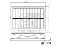 FEBI Luchtfilter 176224