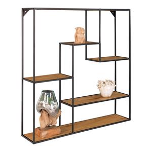 House Nordic Moderne bruine ''Vita'' wandplank - L18xB85xH85 cm