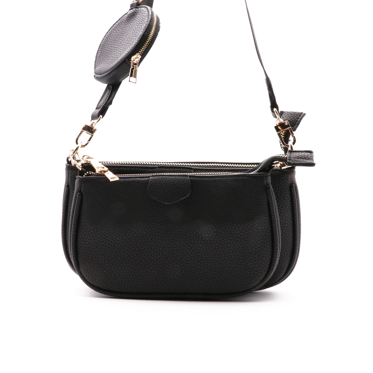 Expo XL Pochette Crossbody Tas, Zwart