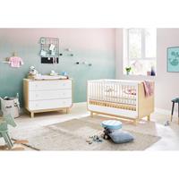 Pinolino Babymöbel-Set »Round«, (Spar-Set, 2-St), breit; Made in Europe; mit Kinderbett und Wickelkommode