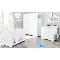 Pinolino Babyzimmer-Komplettset »Polar«, (Set, 3-St), breit groß; mit Kinderbett, Schrank und Wickelkommode