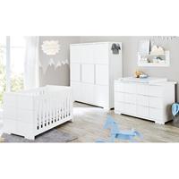 Pinolino Babyzimmer-Komplettset »Polar«, (Set, 3-St), extrabreit groß; mit Kinderbett, Schrank und Wickelkommode