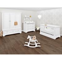 Pinolino Babyzimmer-Komplettset »Emilia«, (Set, 3-St), breit groß; mit Kinderbett, Schrank und Wickelkommode