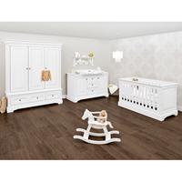 Pinolino Babyzimmer-Komplettset »Emilia«, (Set, 3-St), extrabreit groß; mit Kinderbett, Schrank und Wickelkommode