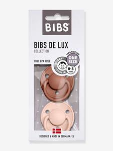 BIBS Fopspeen De Lux Bosmarmot / Blush 0-36 mnd, 2 st.