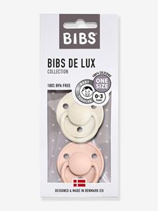 BIBS Schnuller De Lux Ivory / Blush 0-36 Monate, 2 Stk.