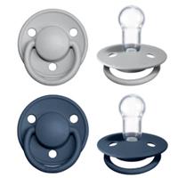 BIBS Fopspeen De Lux Wolk / Steel Blauw 0-36 mnd, 2 st.