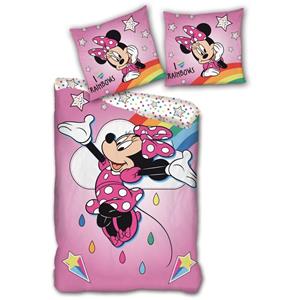 Disney dekbedovertrek Minnie Mouse 200 x 140 cm microfiber roze