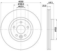 Hella Pagid GmbH Remschijf 8DD355119511