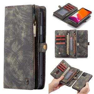 Caseme vintage 2 in 1 portemonnee hoes - iPhone 11 Pro - Grijs