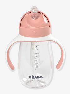 Baby Trinklernbecher mit Trinkhalm BEABA, 300 ml rosa