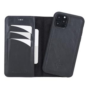 NorthLife Uitneembare 2-in-1 (RFID) bookcase hoes - iPhone 11 Pro - Burcht Trecht Zwart