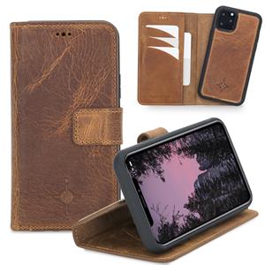NorthLife 2-in-1 (RFID) bookcase hoes - iPhone 11 Pro - Villa Cruoninga Cognac