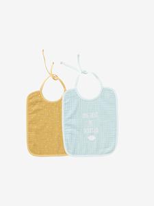 VERTBAUDET Set met 3 slabbetjes baby set blauw