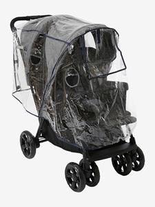 VERTBAUDET Integrale regenhoes van  voor dubbele kinderwagen transparant