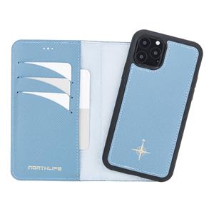NorthLife Uitneembare 2-in-1 (RFID) bookcase hoes - iPhone 11 Pro - Leithen Saffiano