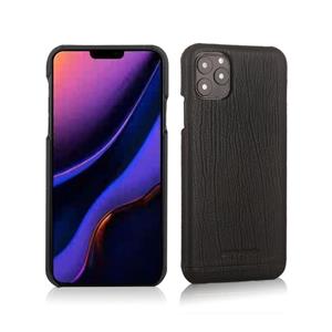 Pierre Cardin echt lederen backcover hoes - iPhone 11 Pro - Zwart