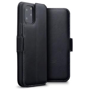 Qubits lederen slim folio wallet hoes - iPhone 11 Pro - Zwart