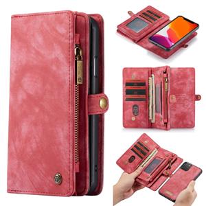 Caseme vintage 2 in 1 portemonnee hoes - iPhone 11 Pro - Rood