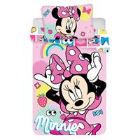 Disney Minnie Mouse dekbedovertrek 100x135 - Pink Square | 