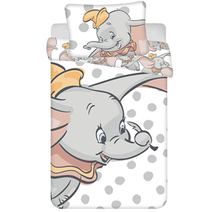 Disney Dumbo dekbedovertrek 100x135 - Dots | 