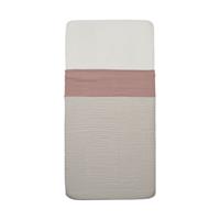 Jollein laken Wrinkled Cotton Rosewood