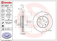 Brembo Remschijf 09D22711
