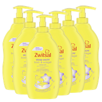 Zwitsal Slaap Zacht - Bad & Wasgel - Lavendel - 6 x 400ml - Voordeelverpakking