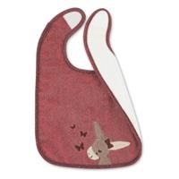 Sterntaler Plastic klittenband slabbetje Emmily lichtrood